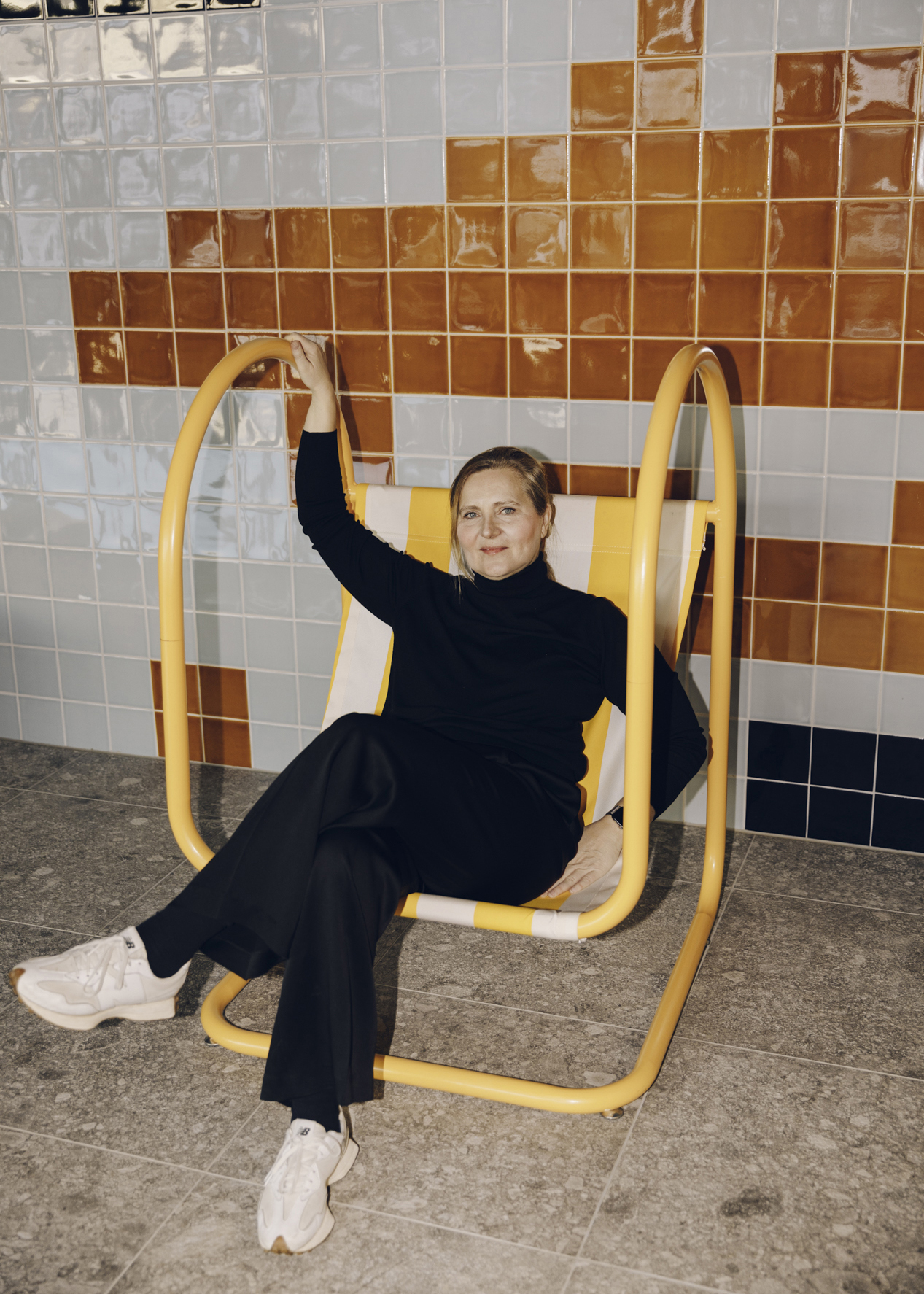 Barbara Elwardt, owner of the comodo Bad Gastein, photographed for Monocle Magazine by Amelie Niederbuchner