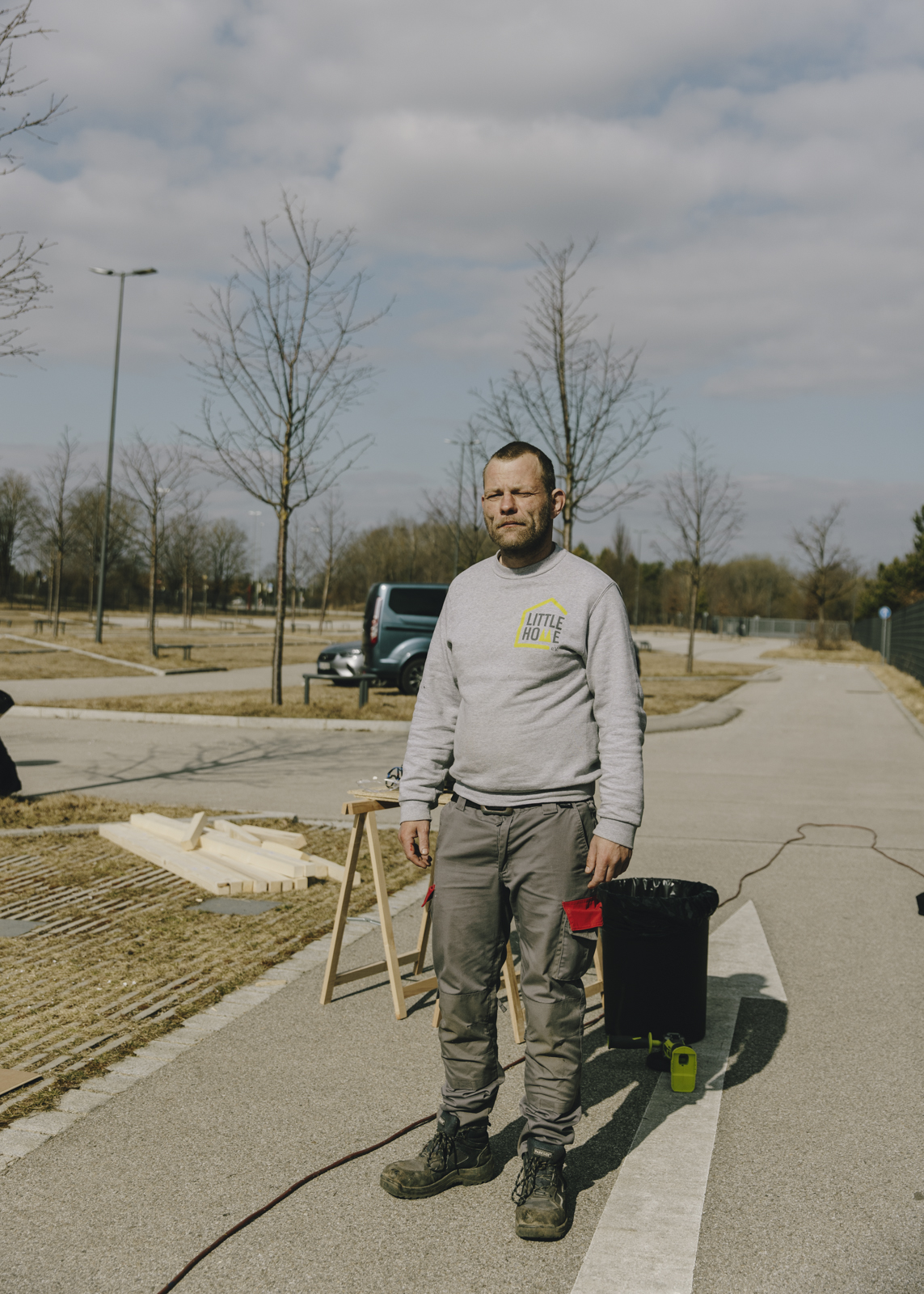 Little Home Aufbau der FC Bayern U14 Mannschaft fotografiert von Amelie Niederbuchner, Fotografin in München