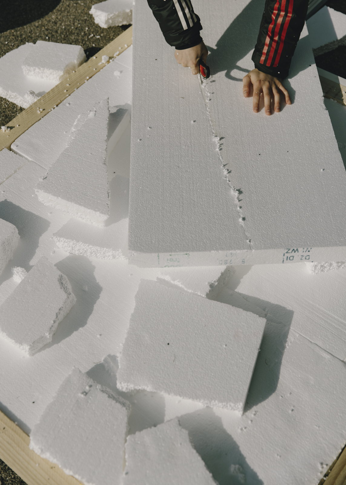 Little Home Aufbau der FC Bayern U14 Mannschaft fotografiert von Amelie Niederbuchner, Fotografin in München