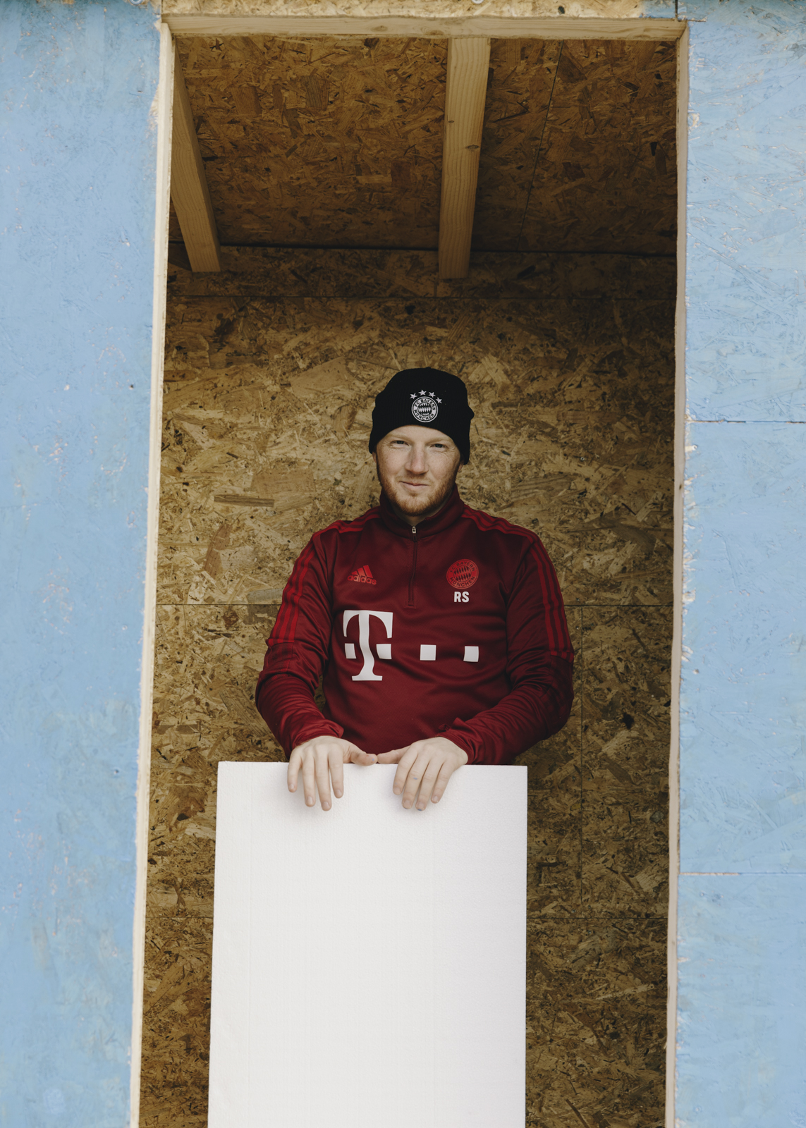 Little Home Aufbau der FC Bayern U14 Mannschaft fotografiert von Amelie Niederbuchner, Fotografin in München